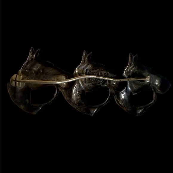 Vintage Sterling Silver Equestrian Pin 1950’s -1960s
Maker’s Mark STERLING LONG - Picture 4 of 6